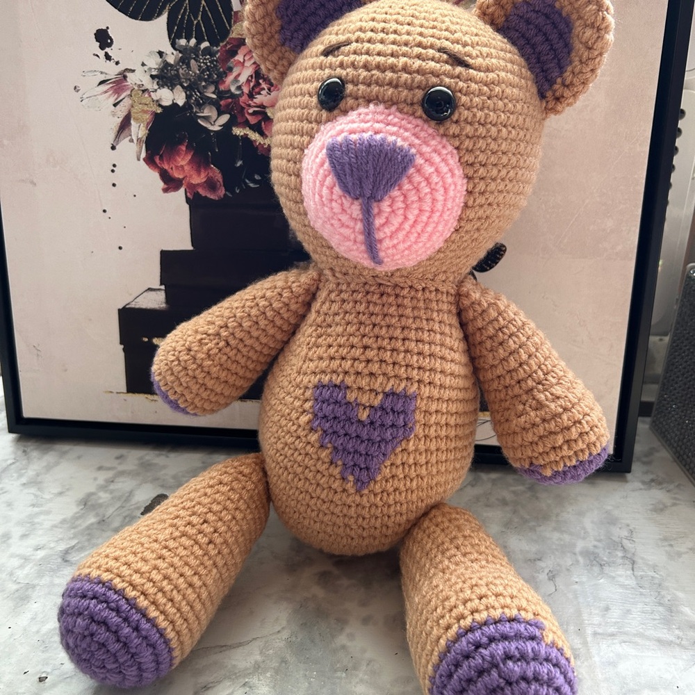 Crochet Teddy Bear - Handmade